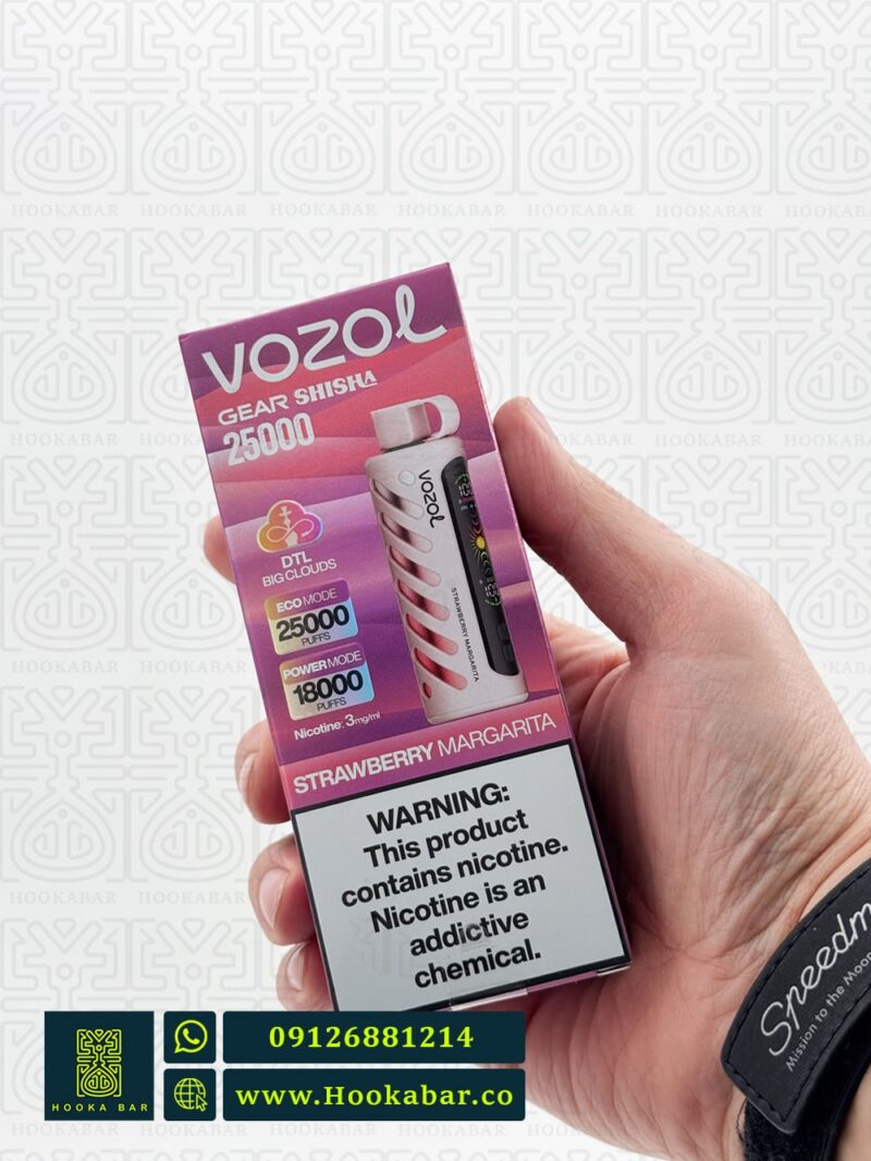 ویپ یکبار مصرف Strawberry Margarita VOZOL GEAR SHISHA 25000