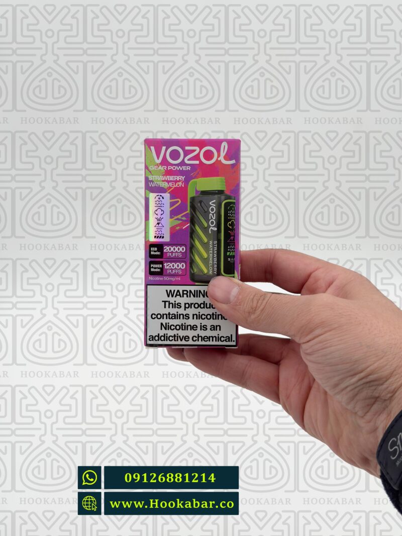 ویپ یکبار مصرف توت فرنگی هندوانه Vozol 20000 Vista